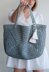 Large summer raffia bag