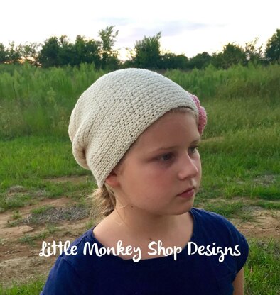 Bella's Slouch Hat with Flower