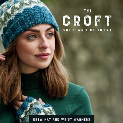 Drew Hat and Wrist Warmers in West Yorkshire Spinners The Croft Shetland Country - DBP0084 - Downloadable PDF