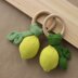 Knitted lemon rattle