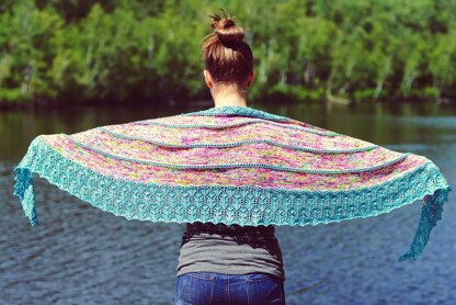 Cupcake Crescent Shawl