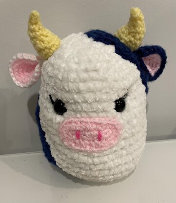 Squishmallow (inspired) Blue Cow