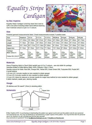 Equality Stripe Cardigan