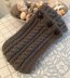 Chunky cable headband ear warmers topless hat