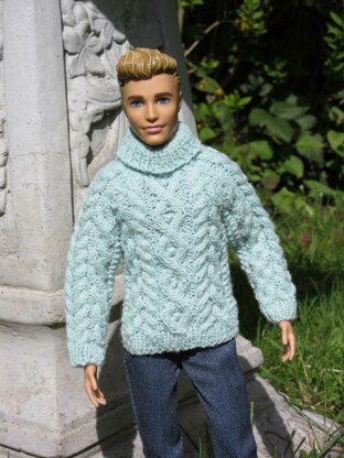 1:6th scale Aran sweater 2