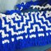 Mosaic-Knit Style Blanket