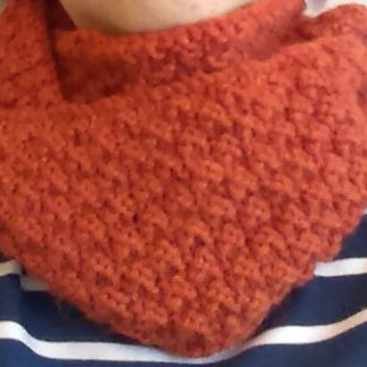 Double Moss Stitch Cowl