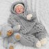 Knitting Pattern for Babies All in one Suit, Cabled Baby Knitting Pattern, Double Knitting Pattern, DK, 0-6mths, KP610