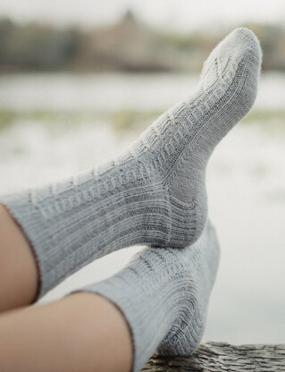 Ahead Socks in SweetGeorgia Glitterati Sock - Downloadable PDF