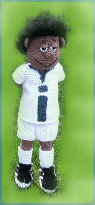 Soccer Player Simmon amigurumi doll