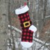 Plaid Santa Christmas Stocking