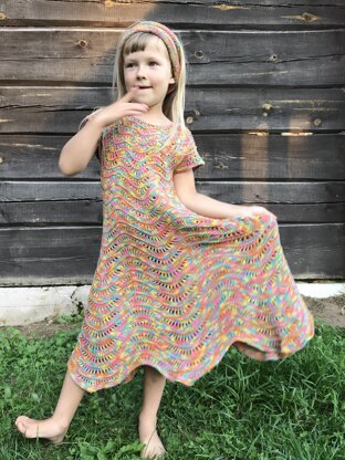 Rainbow dress for little miss