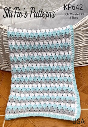 Baby Blanket Crochet Pattern #642