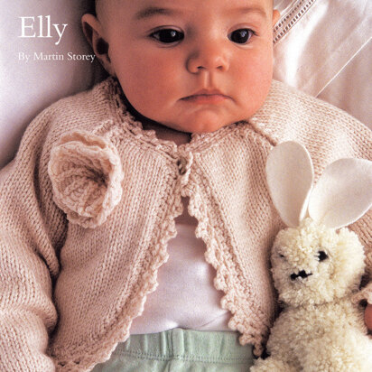 Elly Baby Cardigan in Rowan Baby Merino Silk DK