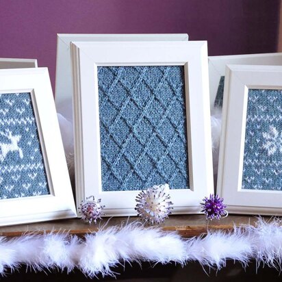 Fair Isle Flurries Knitted Wall Art