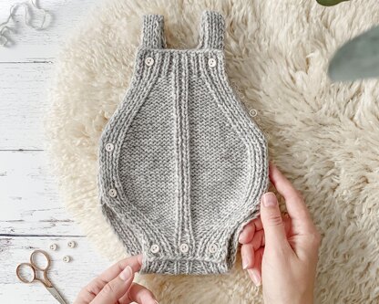 12-24 months - TWISTY Baby Knitted Romper Pattern