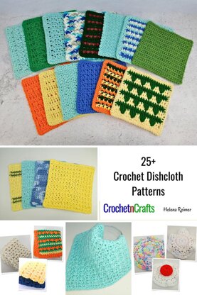 25+ Crochet Dishcloth Patterns