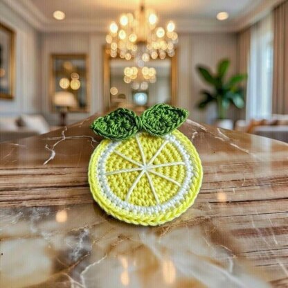 Crochet Lemon Hair Clip Pdf + Video Tutorials