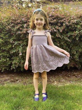 "Wild Irises" Girls Dress