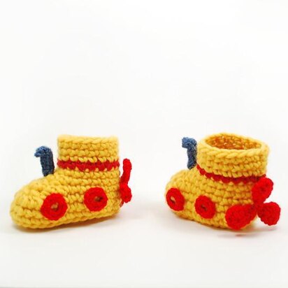 Yellow Submarine Baby Boots