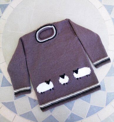 Child's Sheep DK Sweater
