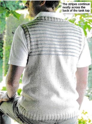 Striped Yoke Tank Top