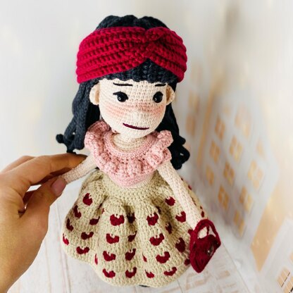 Crochet doll pattern amigurumi, Crochet doll with clothes pattern