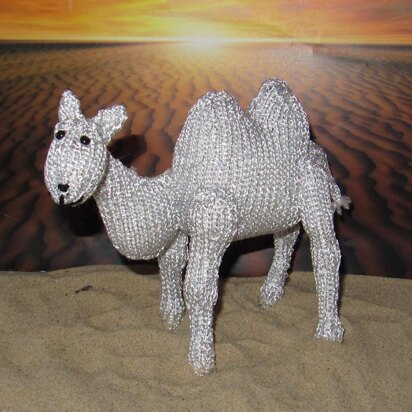 Silver  Camel Toy Animal