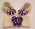 Baby Knitting patterns Mary Janes Sock top Shoes and Butterfly Cuff Boots sizes doll/prem to 0-3mths, 3-6mths