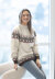 Cliff Sweater in Viking Of Norway Alpaca Storm - UK-2306-5 - Downloadable PDF