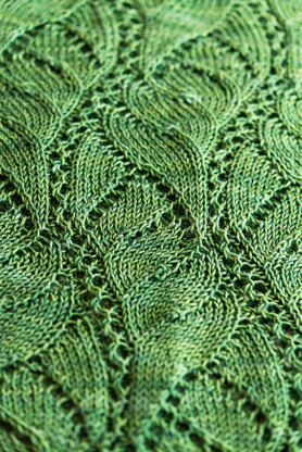 Finsbury Leaf Lace Infinity Cowl in SweetGeorgia Bulletproof Sock - Downloadable PDF