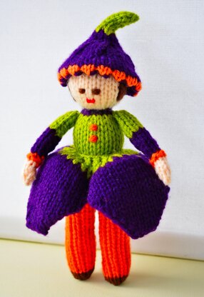 Crocus Flower Doll