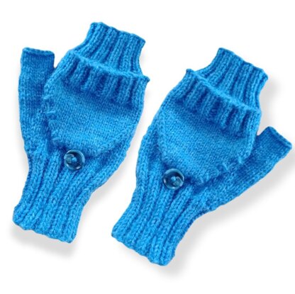 Fingerless Mitts with a Flap V2