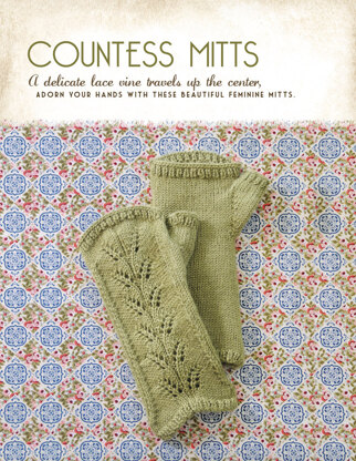 Countess Mitts in Blue Sky Fibers Royal Petites - 1250 - Downloadable PDF