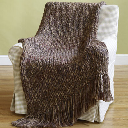 6-Hour Afghan in Lion Brand Homespun - 90031AD - knitting pattern