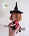 Doll crochet pattern tutorial "Little witch"