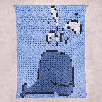 C2C - Blue Whale - Corner to Corner Blanket