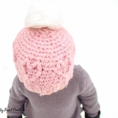 Chunky Cabled Heart Hat