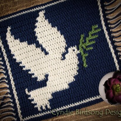 Beautiful Birds Mosaic square - Peaceful Dove