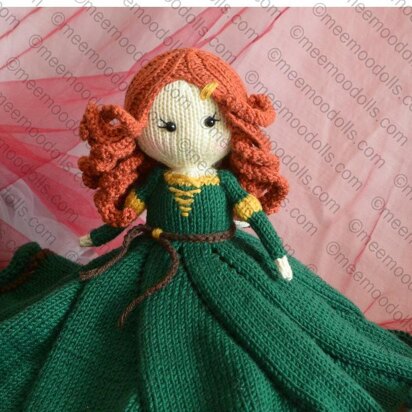 Knit Security Blanket - Princess Merida of DunBroch