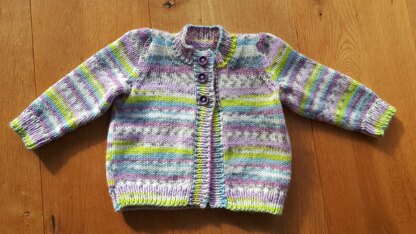 Cygnet baby DK cardigan