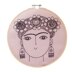 Cotton Clara Jane Foster Frida Hoop Embroidery Kit - 20cm 