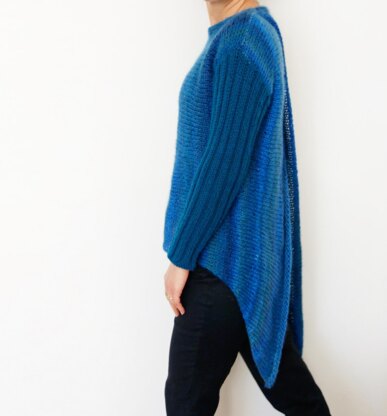 Open Back Asymmetrical Sweater