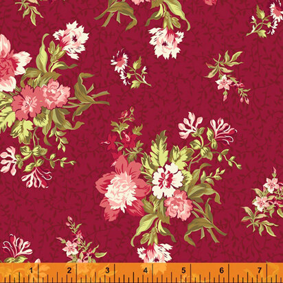 "Rowan" von Windham Fabrics - Red Bouquet