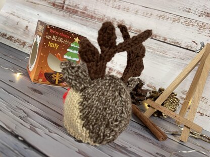 Rudolph Inspired Chocolate Orange Cover Knitting Pattern