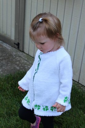 Lucky Lass Shamrock Cardigan