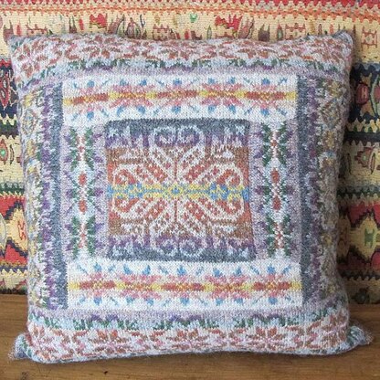 Fairisle Patch Cushion