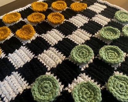 Checkers and Tic-Tac-Toe Crochet Patterns