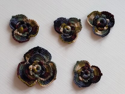 Colorful rose flower pattern