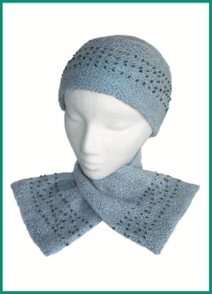 Beaded Hat and Scarf